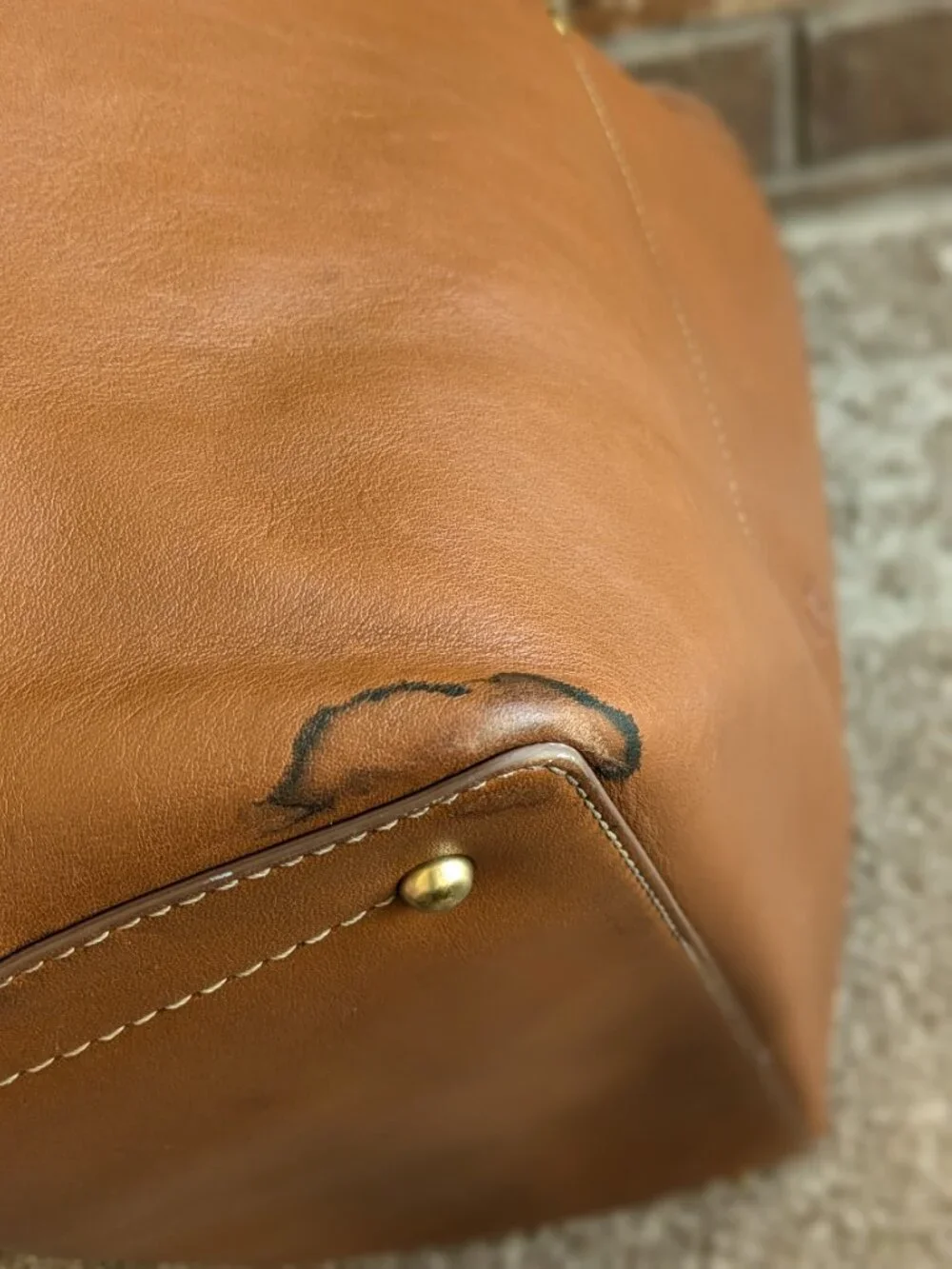 SHINOLA The Pocket East West Tote Leather Tan Cognac Brown Shoulder Bag Purse